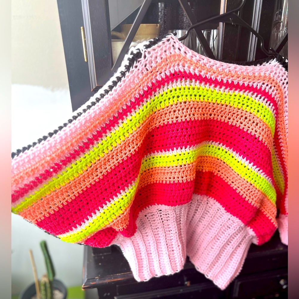 OOAK Handmade crochet Wednesday and Enid inspired sweater